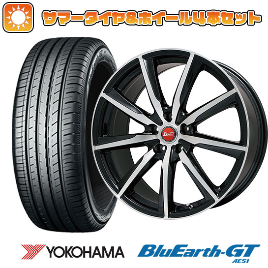 【取付対象】245/40R19 夏タイヤ ホイール4本セット YOKOHAMA ブルーアース GT AE51 (5/114車用) BIGWAY B-WIN ヴェノーザ9 19インチ【送料無料】