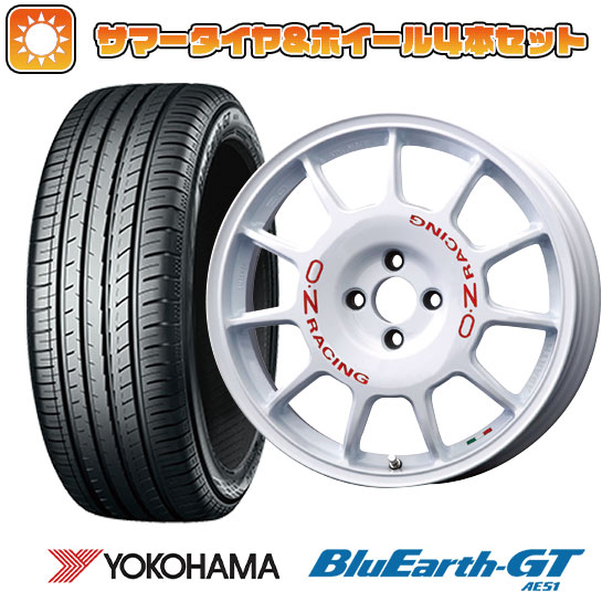 【取付対象】205/45R17 夏タイヤ ホイール4本セット YOKOHAMA ブルーアース GT AE51 (4/100車用) OZ レジェンダ 17インチ【送料無料】