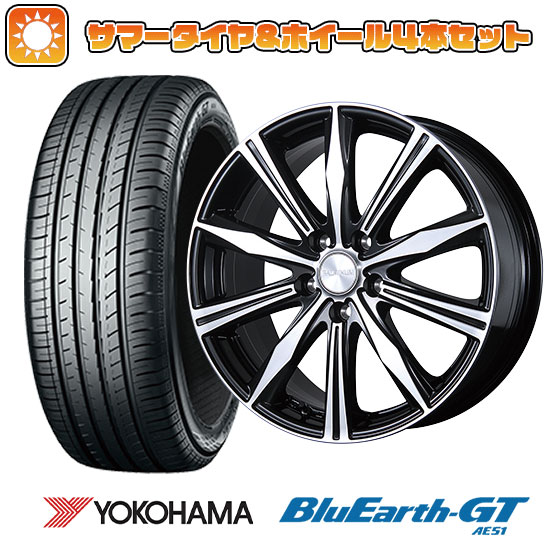 【取付対象】195/65R15 夏タイヤ ホイール4本セット YOKOHAMA ブルーアース GT AE51 (5/100車用) BRIDGESTONE バルミナ K10 15インチ【送料無料】