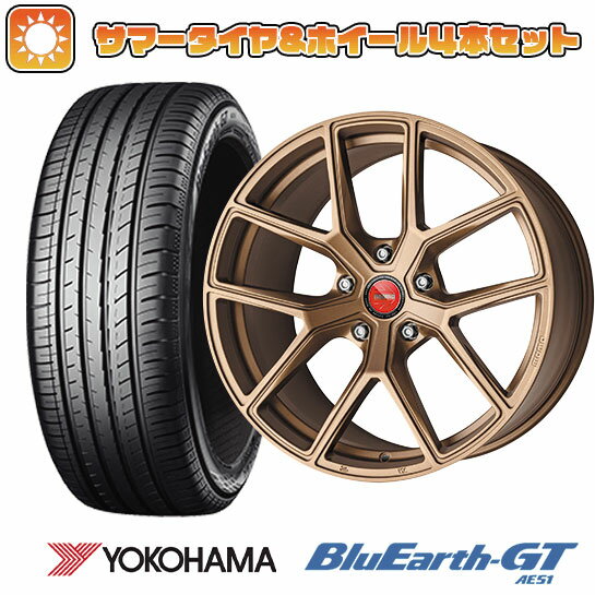 【取付対象】245/45R19 夏タイヤ ホイール4本セット YOKOHAMA ブルーアース GT AE51 (5/114車用) MOMO RF-01 19インチ【送料無料】