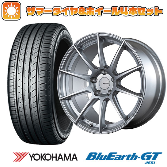 【取付対象】245/45R19 夏タイヤ ホイール4本セット YOKOHAMA ブルーアース GT AE51 (5/114車用) BRIDGESTONE ポテンザ SW010 19インチ【送料無料】