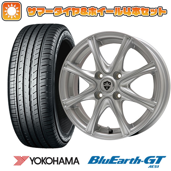 【取付対象】195/65R15 夏タイヤ ホイール4本セット YOKOHAMA ブルーアース GT AE51 (5/114車用) BRANDLE ER16 15インチ【送料無料】