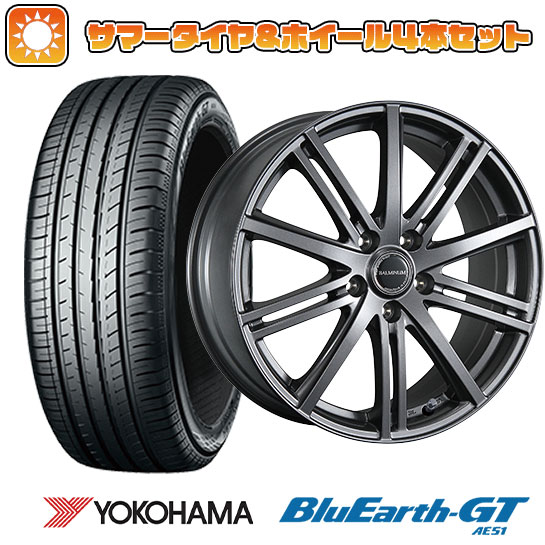 【取付対象】195/65R15 夏タイヤ ホイール4本セット YOKOHAMA ブルーアース GT AE51 (5/100車用) BRIDGESTONE バルミナ BR10 15インチ【送料無料】