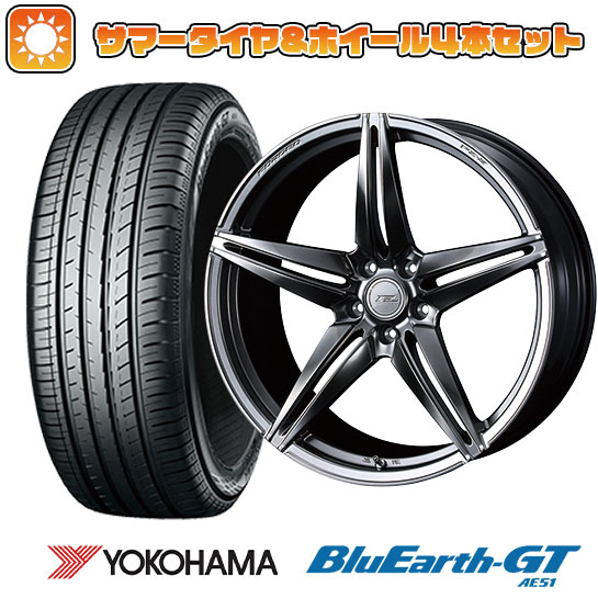 【取付対象】215/40R18 夏タイヤ ホイール4本セット プリウス YOKOHAMA ブルーアース GT AE51 WEDS F-ZERO FZ-3 18インチ【送料無料】