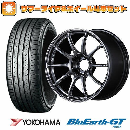 【取付対象】225/40R19 夏タイヤ ホイール4本セット YOKOHAMA ブルーアース GT AE51 (5/114車用) YOKOHAMA アドバンレーシング RSIII 19インチ【送料無料】