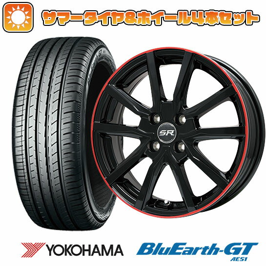 【取付対象】195/45R16 夏タイヤ ホイール4本セット YOKOHAMA ブルーアース GT AE51 (4/100車用) BRANDLE N52BR 16インチ【送料無料】