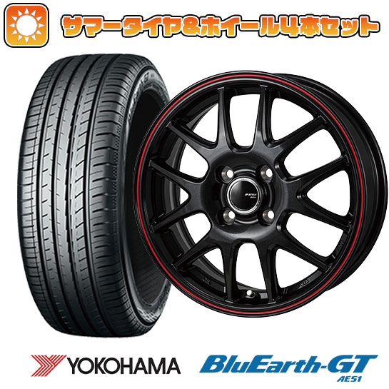 【取付対象】185/55R15 夏タイヤ ホイール4本セット YOKOHAMA ブルーアース GT AE51 (4/100車用) MONZA JPスタイル ジェファ 15インチ【送料無料】