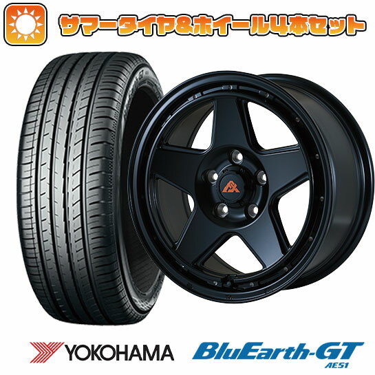 【取付対象】215/65R16 夏タイヤ ホイール4本セット YOKOHAMA ブルーアース GT AE51 (5/114車用) ALGERNON フェニーチェ クロスXC5 16インチ【送料無料】