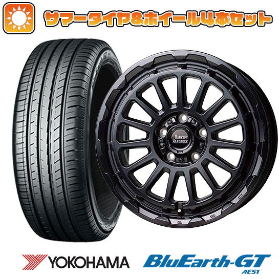 【取付対象】215/65R16 夏タイヤ ホイール4本セット YOKOHAMA ブルーアース GT AE51 (5/114車用) HOT STUFF バークレイハードロック リザード 16インチ【送料無料】