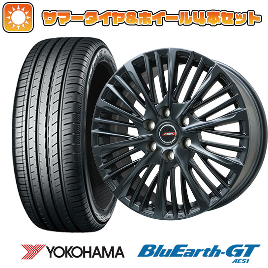 【取付対象】225/45R19 夏タイヤ ホイール4本セット YOKOHAMA ブルーアース GT AE51 (5/114車用) PREMIX MER-X(マットブラック) 19インチ【送料無料】