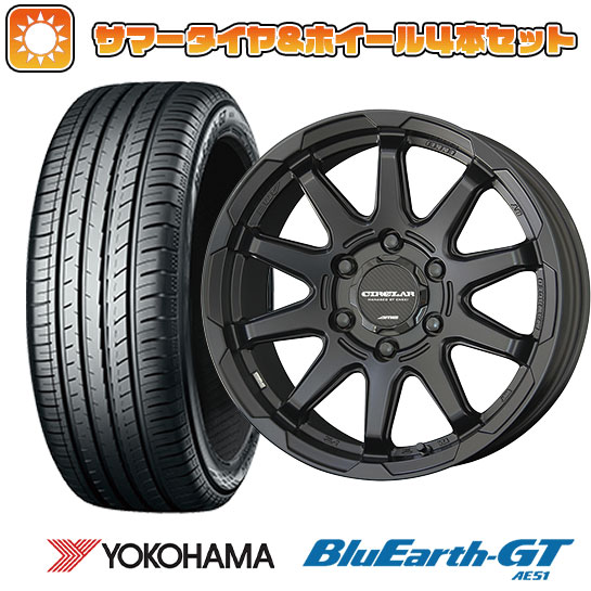 【取付対象】195/45R16 夏タイヤ ホイール4本セット YOKOHAMA ブルーアース GT AE51 (4/100車用) 共豊 サーキュラー C10S 16インチ【送料無料】