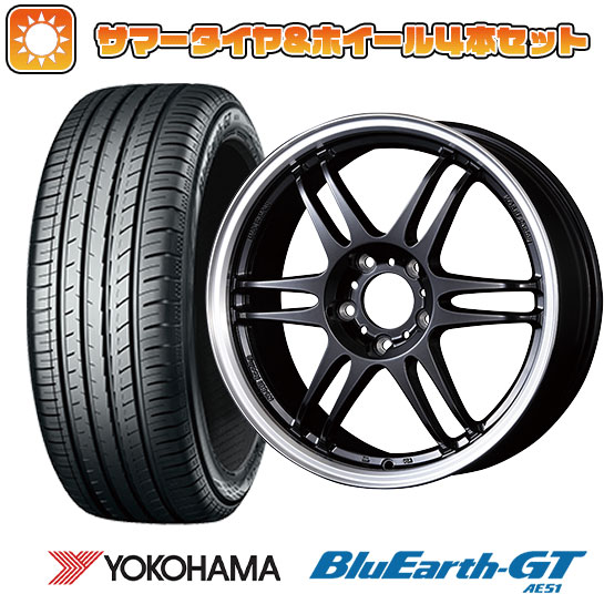 【取付対象】195/60R17 夏タイヤ ホイール4本セット 60系プリウス YOKOHAMA ブルーアース GT AE51 コーセイ K-1レーシング レヴ 17インチ【送料無料】