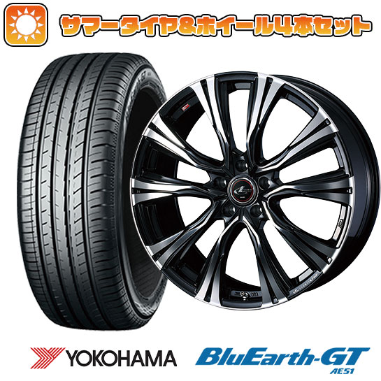【取付対象】205/55R16 夏タイヤ ホイール4本セット YOKOHAMA ブルーアース GT AE51 (5/114車用) WEDS レオニス VR 16インチ【送料無料】