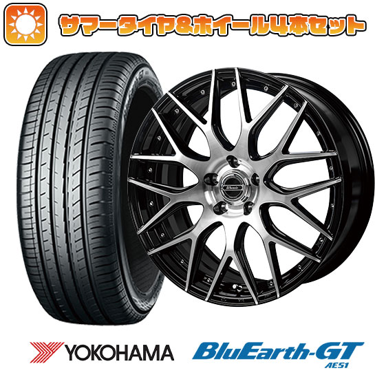 【取付対象】235/40R19 夏タイヤ ホイール4本セット YOKOHAMA ブルーアース GT AE51 (5/114車用) MONZA ワーウィック MX-09 19インチ(送料無料)