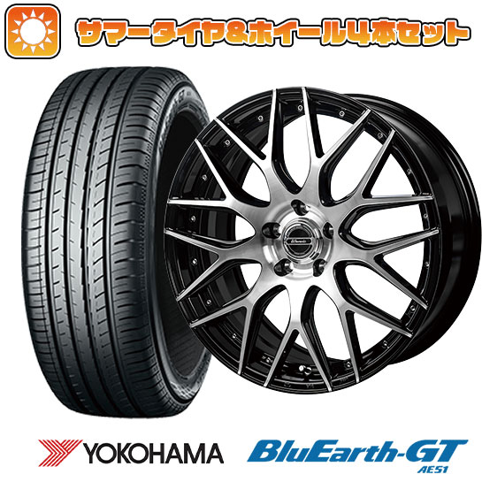 【取付対象】235/35R19 夏タイヤ ホイール4本セット YOKOHAMA ブルーアース GT AE51 (5/114車用) モンツァ ワーウィック MX-09 19インチ(送料無料)