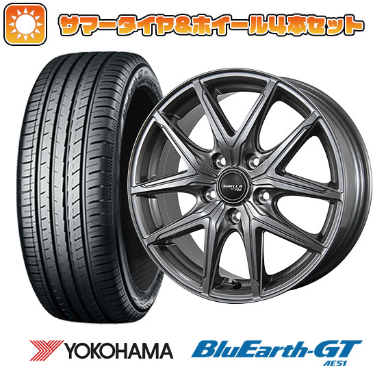215/45R18 夏タイヤ ホイール4本セット (5/114車用) YOKOHAMA ブルーアース GT AE51 トピー シビラ NEXT F05 18インチ