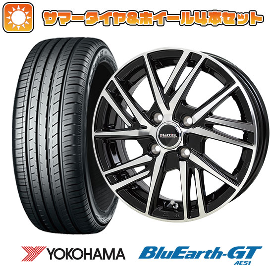 【取付対象】195/45R16 夏タイヤ ホイール4本セット YOKOHAMA ブルーアース GT AE51 (4/100車用) ホットスタッフ ラフィット LW-06II 16インチ【送料無料】