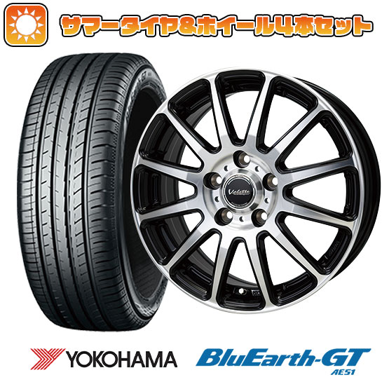 185/60R15 夏タイヤ ホイール4本セット シエンタ 2015-22 YOKOHAMA ブルーアース GT AE51 ホットスタッフ ヴァレット グリッター 15インチ
