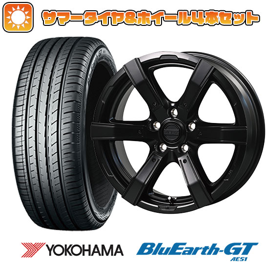 【取付対象】215/65R16 夏タイヤ ホイール4本セット YOKOHAMA ブルーアース GT AE51 (5/114車用) クール ジャパン ヴェルズ クロス X6 16インチ【送料無料】