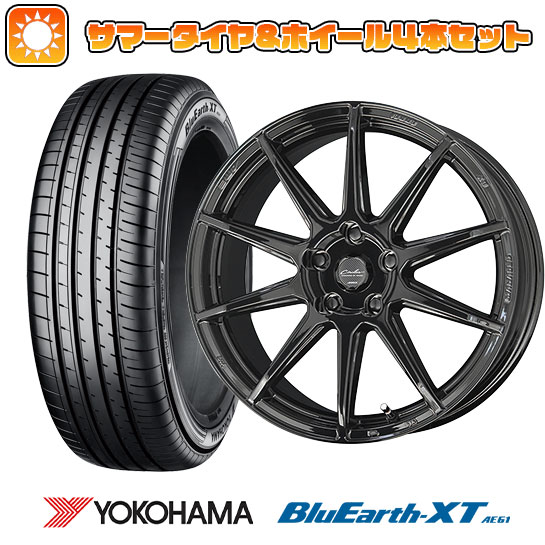 【取付対象】225/65R17 夏タイヤ ホイール4本セット YOKOHAMA ブルーアース XT AE61 (5/114車用) KYOHO サーキュラー C10R 17インチ【送料無料】