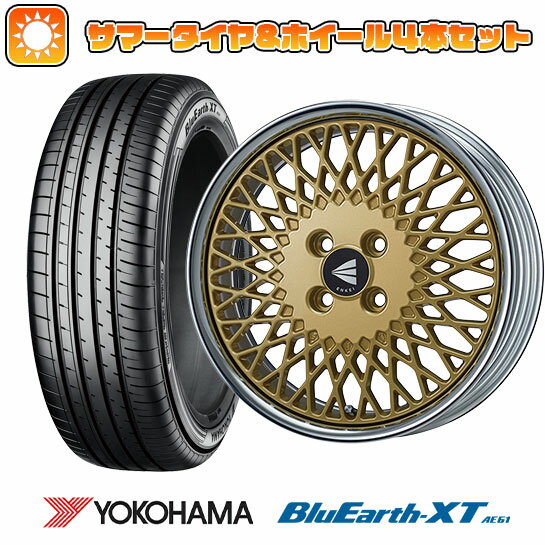 195/65R16 夏タイヤ ホイール4本セット YOKOHAMA ブルーアース XT AE61 ライズ/ロッキー（ガソリン） エンケイ ネオクラシック メッシュ4 ネオ 16インチ