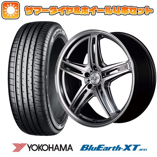 【取付対象】225/55R19 夏タイヤ ホイール4本セット YOKOHAMA ブルーアース XT AE61 (5/114車用) MID RMP 520F 19インチ【送料無料】