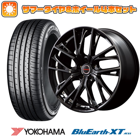 【取付対象】225/60R17 夏タイヤ ホイール4本セット YOKOHAMA ブルーアース XT AE61 (5/114車用) MID ヴァーテックワン グレイブ 17インチ【送料無料】