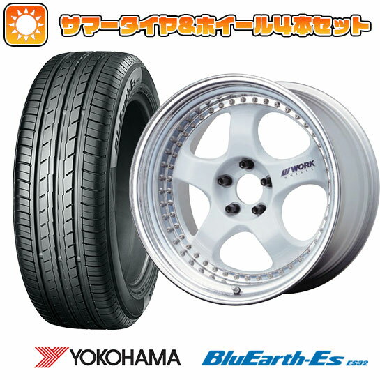 【取付対象】205/40R17 夏タイヤ ホイール4本セット YOKOHAMA ブルーアース ES32 (4/100車用) WORK マイスター S1 3P 17インチ【送料無料】