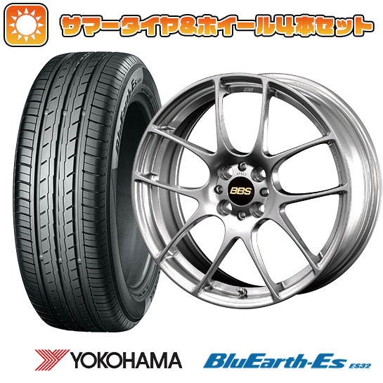 【取付対象】205/40R17 夏タイヤ ホイール4本セット (4/100車用) YOKOHAMA ブルーアース ES32 BBS JAPAN RF 17インチ【送料無料】