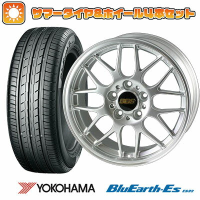 【取付対象】205/40R17 夏タイヤ ホイール4本セット (4/100車用) YOKOHAMA ブルーアース ES32 BBS JAPAN RG-R 17インチ【送料無料】