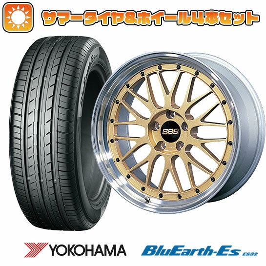 【取付対象】225/35R19 夏タイヤ ホイール4本セット YOKOHAMA ブルーアース ES32 (5/100車用) BBS JAPAN LM 19インチ(送料無料)