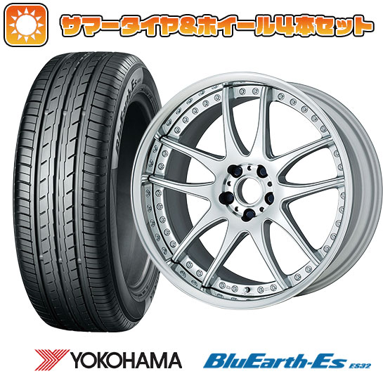 【取付対象】225/35R19 夏タイヤ ホイール4本セット YOKOHAMA ブルーアース ES32 (5/100車用) WORK エモーション CR 3P 19インチ【送料無料】