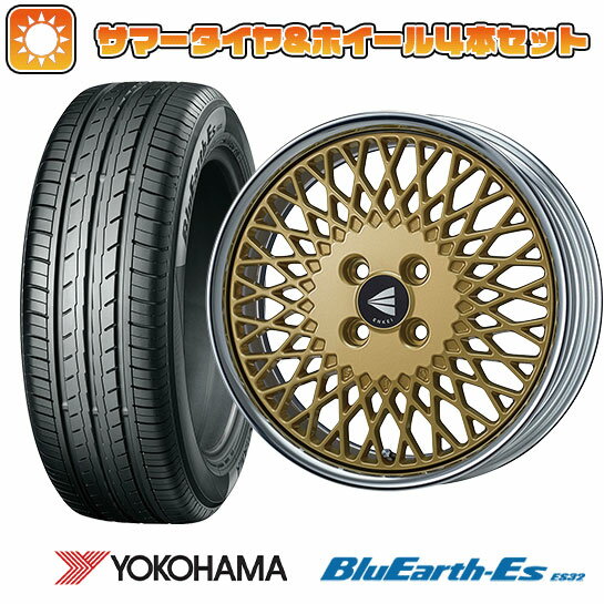 エントリーしてタイヤ交換チケット同時購入でポイント10倍!205/50R16 夏タイヤ ホイール4本セット YOKOHAMA ブルーアース ES32 (4/100車用) エンケイ ネオクラシック メッシュ4 ネオ 16インチ