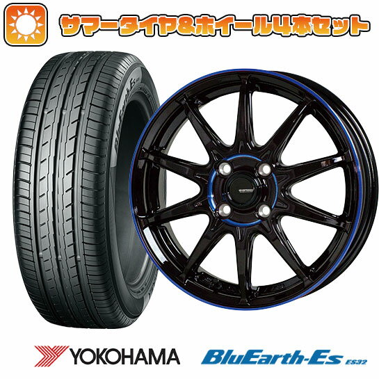 195/65R15 夏タイヤ ホイール4本セット (4/100車用) YOKOHAMA ブルーアース ES32 ホットスタッフ ジースピード P-05R 15インチ