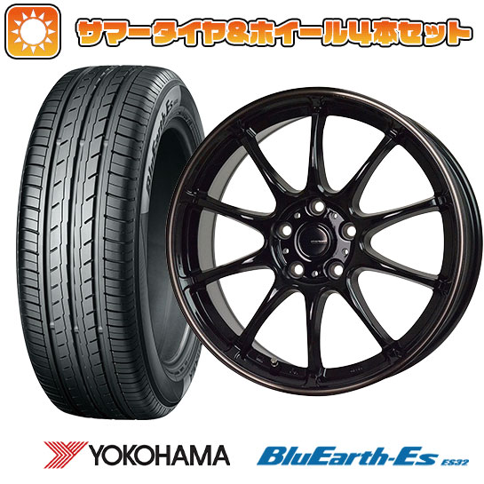 ڼоݡ205/55R16 ƥ ۥ4ܥå YOKOHAMA ֥롼 ES32 (5/114) HOT STUFF ԡ P-07 16̵