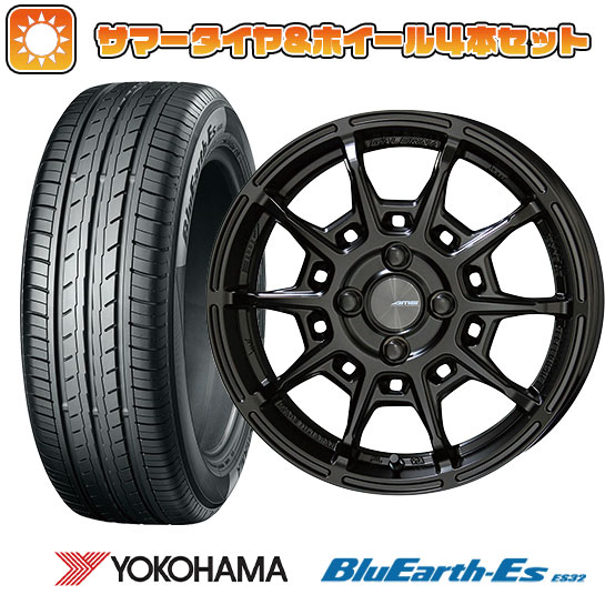 【取付対象】185/55R15 夏タイヤ ホイール4本セット YOKOHAMA ブルーアース ES32 (4/100車用) KYOHO ガレルナ レフィーノ 15インチ【送料無料】