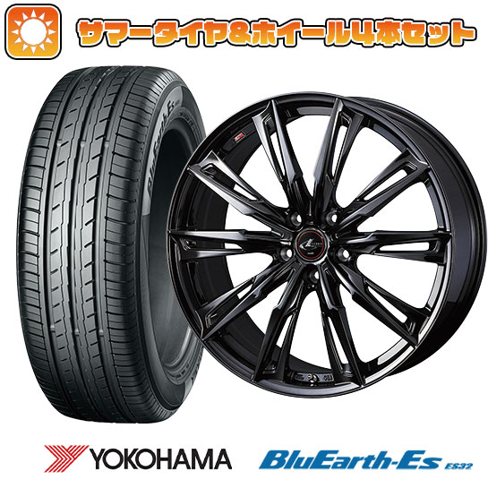 【取付対象】215/45R18 夏タイヤ ホイール4本セット YOKOHAMA ブルーアース ES32 (5/114車用) WEDS レオニス GX 18インチ【送料無料】
