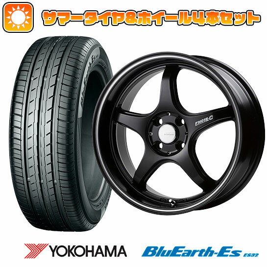 185/60R16 夏タイヤ ホイール4本セット YOKOHAMA ブルーアース ES32 (4/100車用) ゴジゲン PROレーサー FN01R-C STV 16インチ