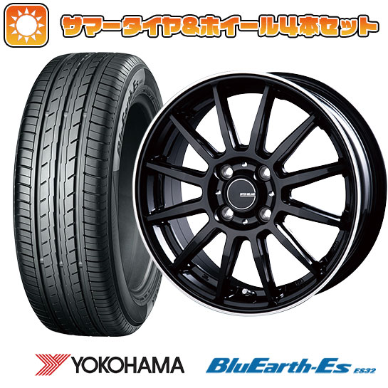 【取付対象】195/65R15 夏タイヤ ホイール4本セット (4/100車用) YOKOHAMA ブルーアース ES32 インターミラノ インフィニティ F12 15インチ【送料無料】