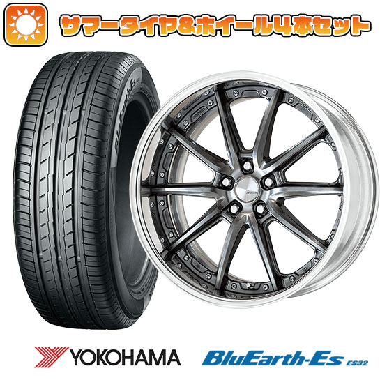 【取付対象】225/35R19 夏タイヤ ホイール4本セット YOKOHAMA ブルーアース ES32 (5/100車用) WORK ランベック LS10 19インチ(送料無料)