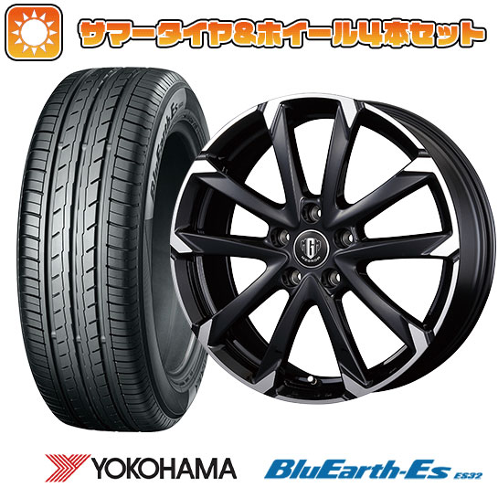 【取付対象】195/65R15 夏タイヤ ホイール4本セット (5/100車用) YOKOHAMA ブルーアース ES32 コーセイ MZ-GROW C52S 15インチ【送料無料】