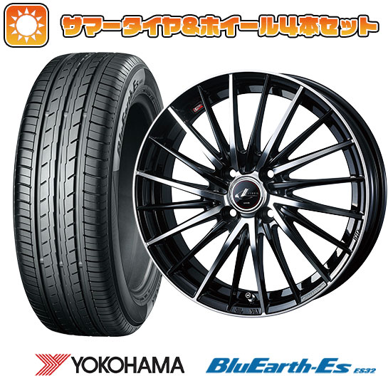 185/60R16 夏タイヤ ホイール4本セット YOKOHAMA ブルーアース ES32 (4/100車用) ウェッズ レオニス FR 16インチ