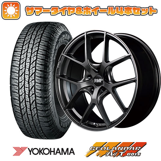 【取付対象】235/60R18 夏タイヤ ホイール4本セット YOKOHAMA ジオランダー A/T G015 RBL (5/114車用) MID RMP 025F 18インチ【送料無料】