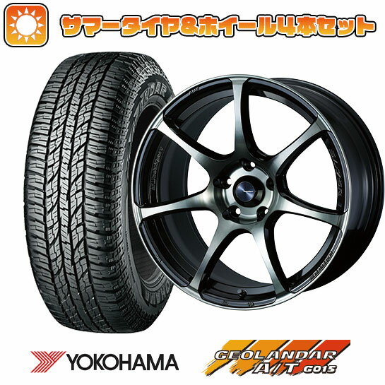 【取付対象】235/60R18 夏タイヤ ホイール4本セット YOKOHAMA ジオランダー A/T G015 RBL (5/114車用) WEDS ウェッズスポーツ SA-75R 18インチ【送料無料】