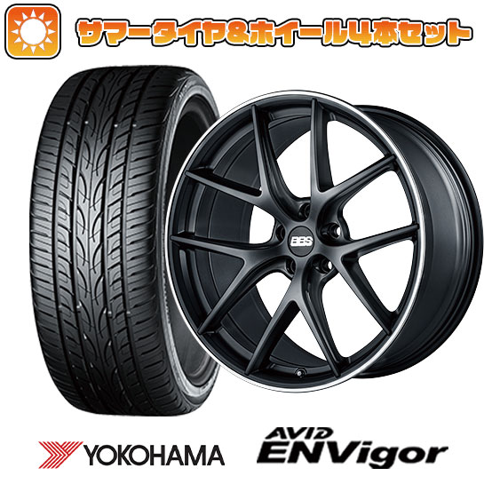 【取付対象】235/40R19 夏タイヤ ホイール4本セット YOKOHAMA エイビッド エンビガーS321 (5/114車用) BBS GERMANY BBS CI-R サテンブラック 19インチ【送料無料】