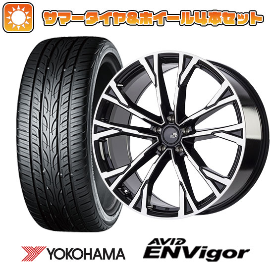 【取付対象】225/35R19 夏タイヤ ホイール4本セット YOKOHAMA エイビッド エンビガーS321 (5/114車用) アウトストラーダ エクシオン 19インチ【送料無料】