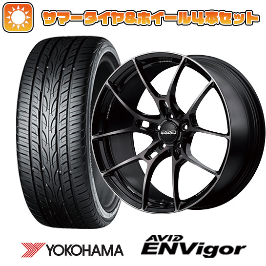 【取付対象】225/40R18 夏タイヤ ホイール4本セット (5/100車用) YOKOHAMA エイビッド エンビガーS321 レイズ ボルクレーシング G025 LTD 18インチ【送料無料】