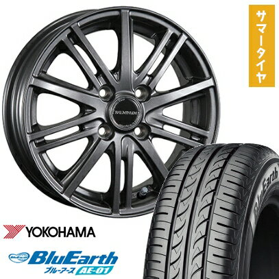 【取付対象】165/65R13 夏タイヤ ホイール4本セット YOKOHAMA ブルーアース AE-01 (軽自動車用) BRIDGESTONE バルミナ BR10 13インチ【送料無料】