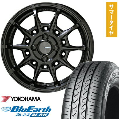 【取付対象】175/65R15 夏タイヤ ホイール4本セット YOKOHAMA ブルーアース AE-01F (4/100車用) KYOHO ガレルナ レフィーノ 15インチ【送料無料】