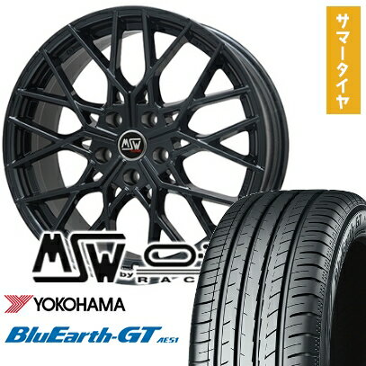 【取付対象】235/35R19 夏タイヤ ホイール4本セット YOKOHAMA ブルーアース GT AE51 (5/114車用) MSW by OZ Racing MSW 74(グロスブラック) 19インチ【送料無料】